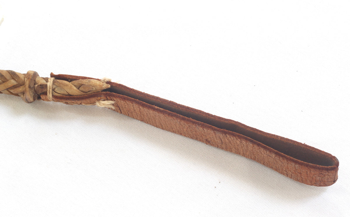Vintage Braided Rawhide Whip or Quirt 