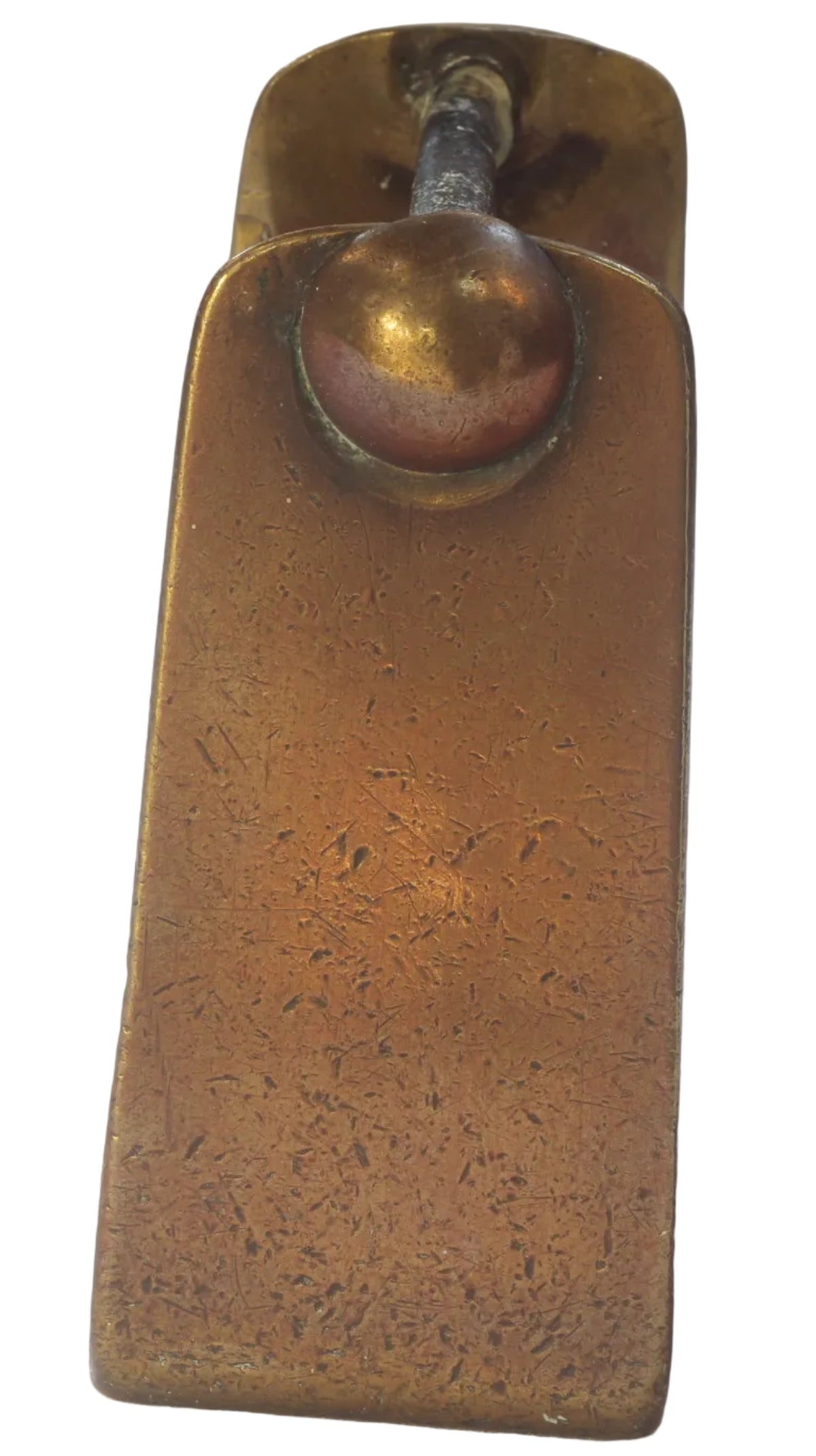 Antique Square Brass Mexican Charro Stirrup 