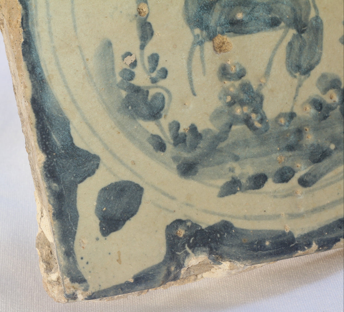 18th Century Spanish Tile with Horse from Triana