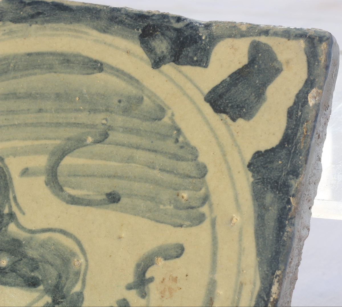 18th Century Spanish Tile with Horse from Triana