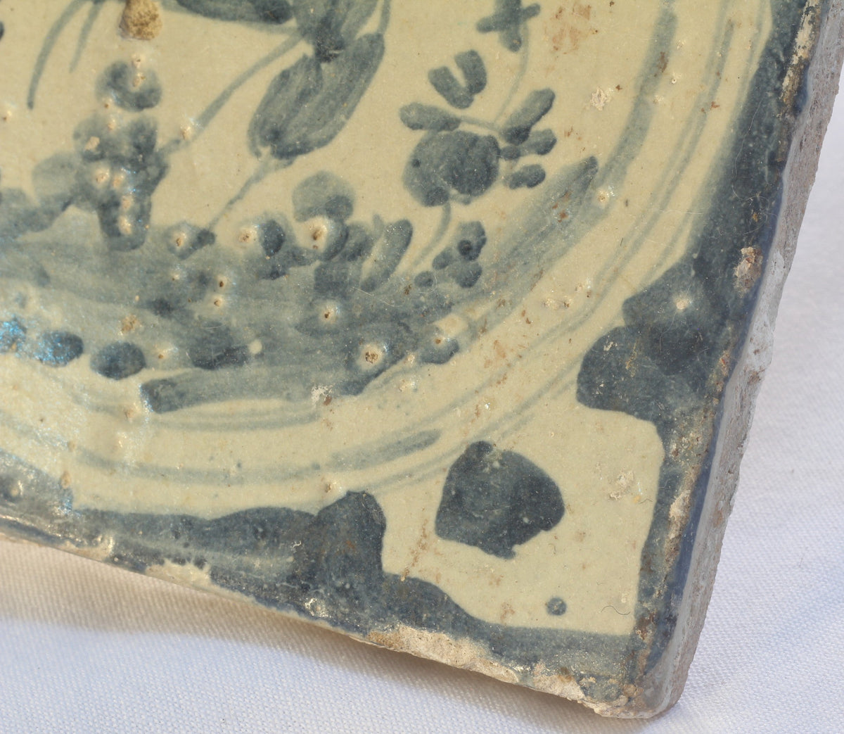 18th Century Spanish Tile with Horse from Triana