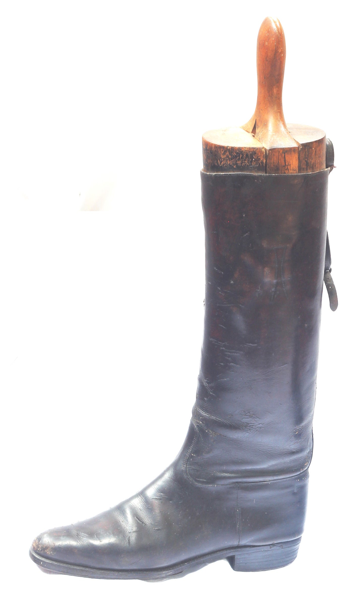 Small Vintage Ladies Leather Riding Boots and Trees