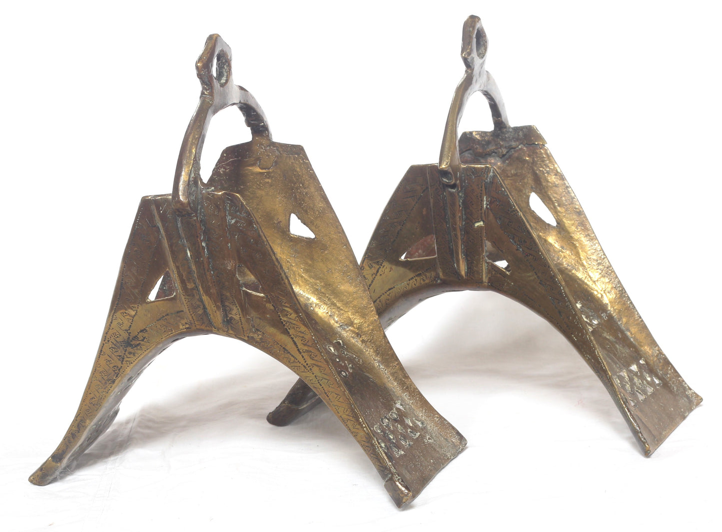 Pair of Hausa African stirrups