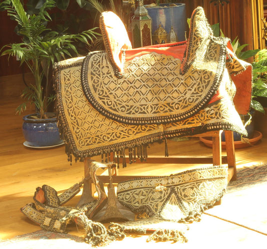 A Moroccan Saddle and Accessories