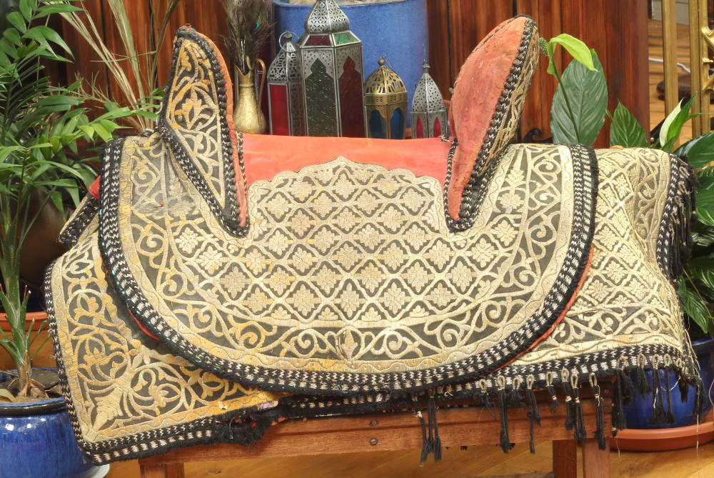 A Moroccan Saddle and Accessories