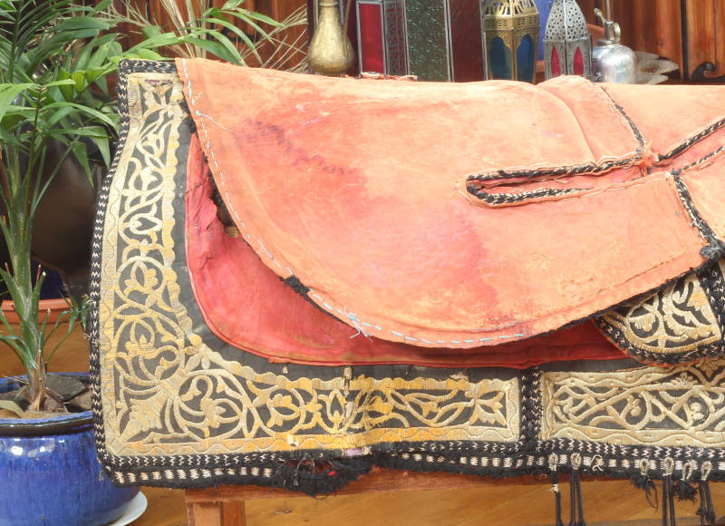 A Moroccan Saddle and Accessories