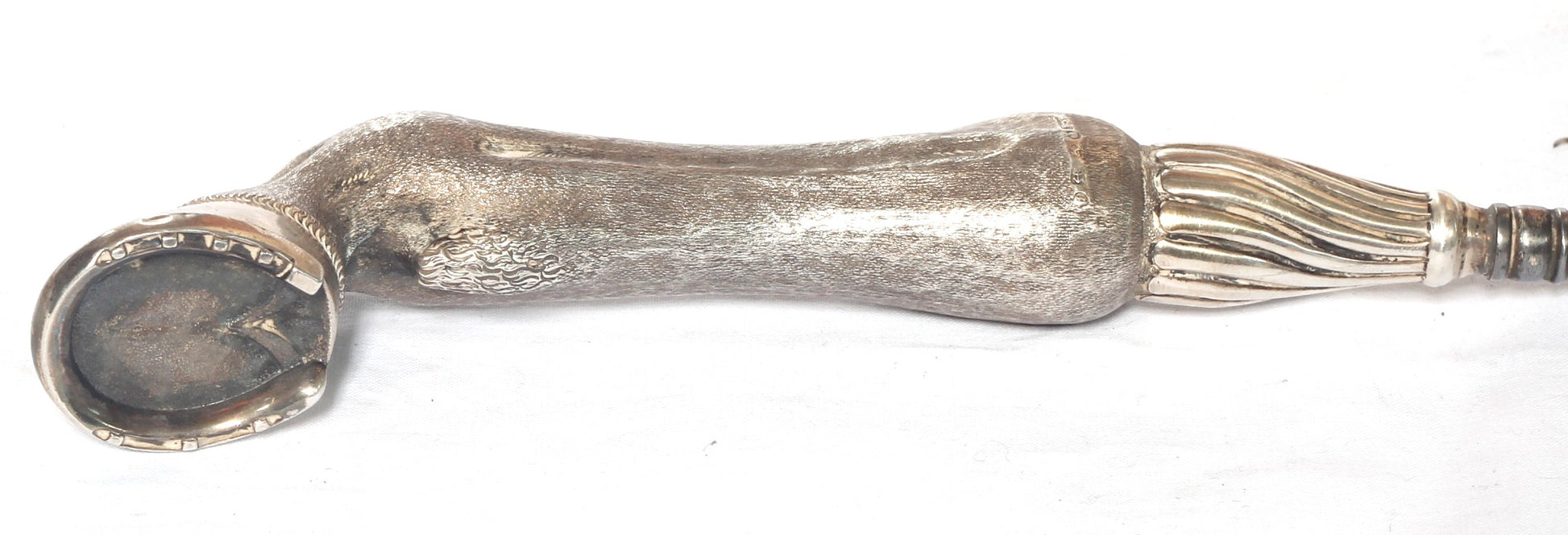 1899 Silver Hoof Handled Shoe Horn & Button Hook by Henry Charles Freeman