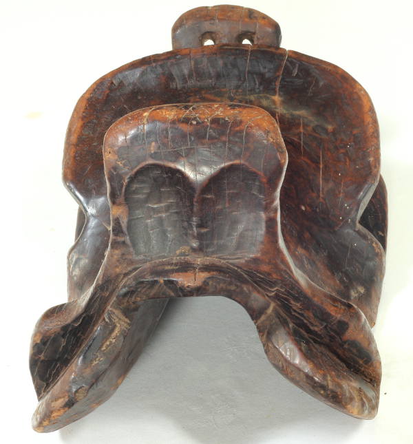 A Carved Wooden Saddle from Indonesia