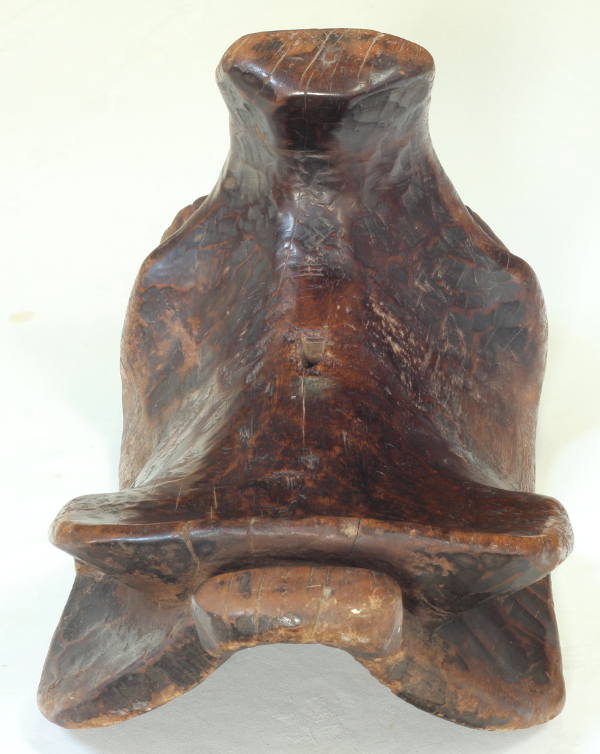 A Carved Wooden Saddle from Indonesia