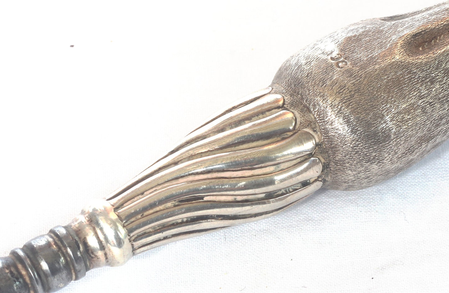 1899 Silver Hoof Handled Shoe Horn & Button Hook by Henry Charles Freeman