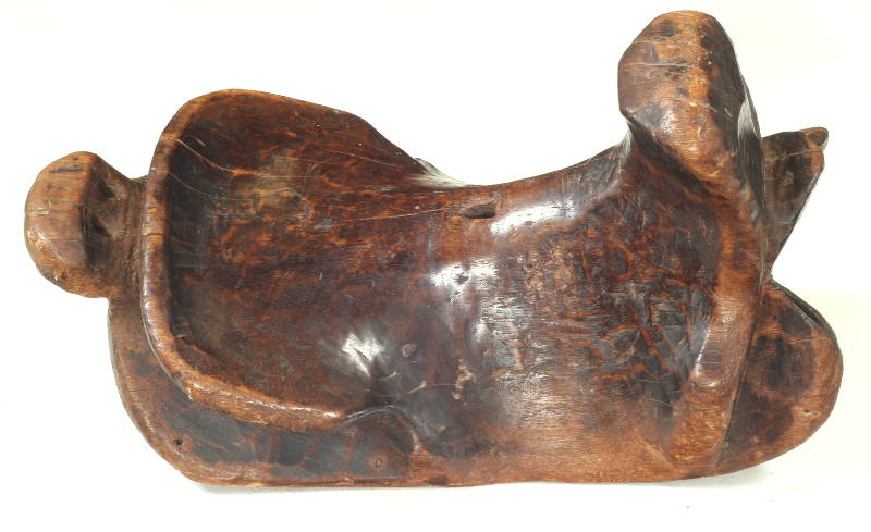A Carved Wooden Saddle from Indonesia