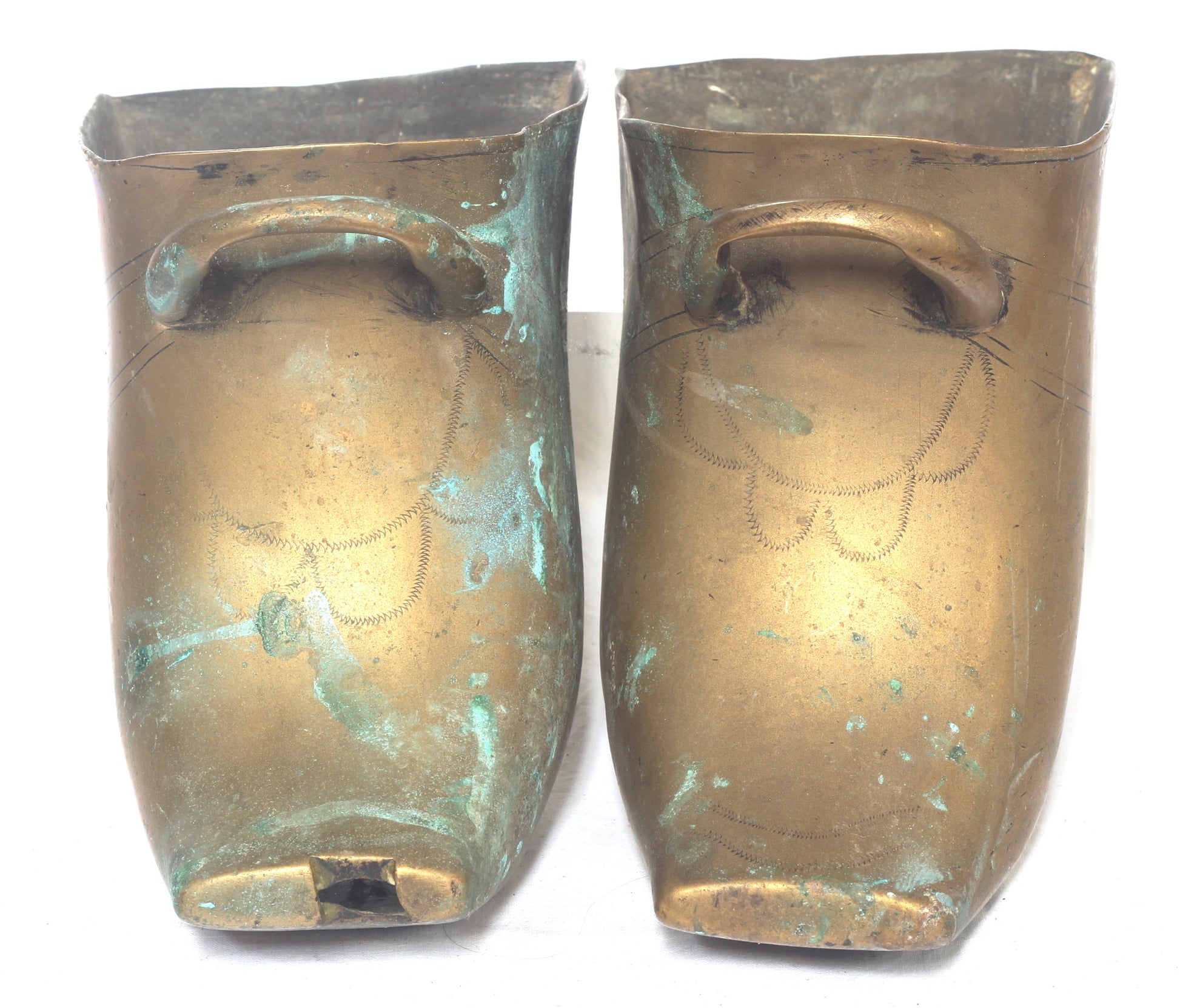 Pair of brass conquistador stirrups