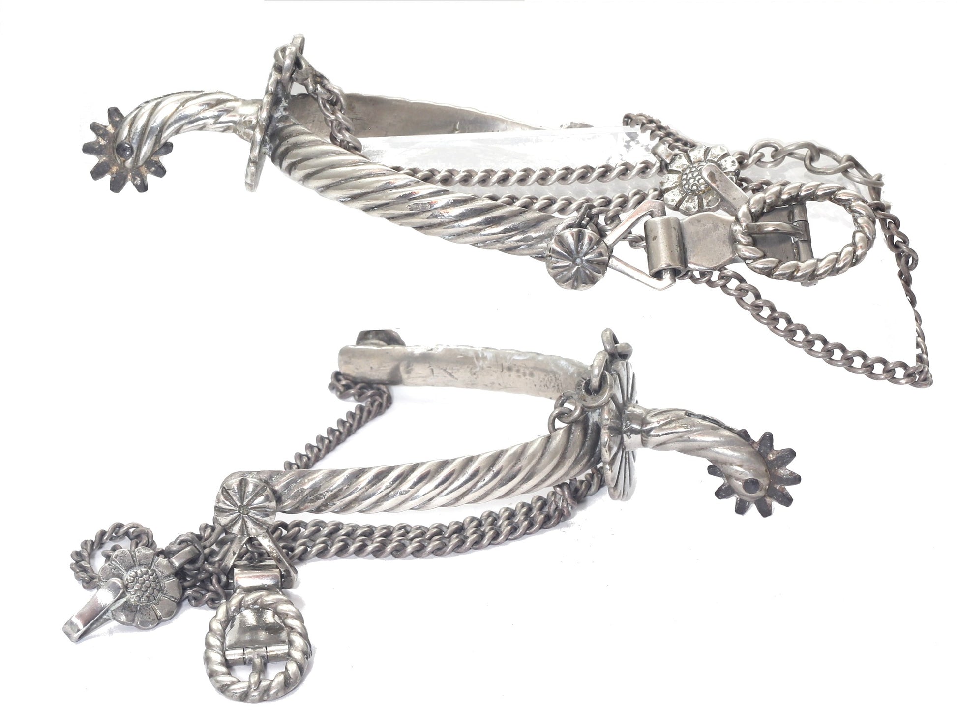 Pair of 19th or early 20th Century Latin American Gaucho Spurs