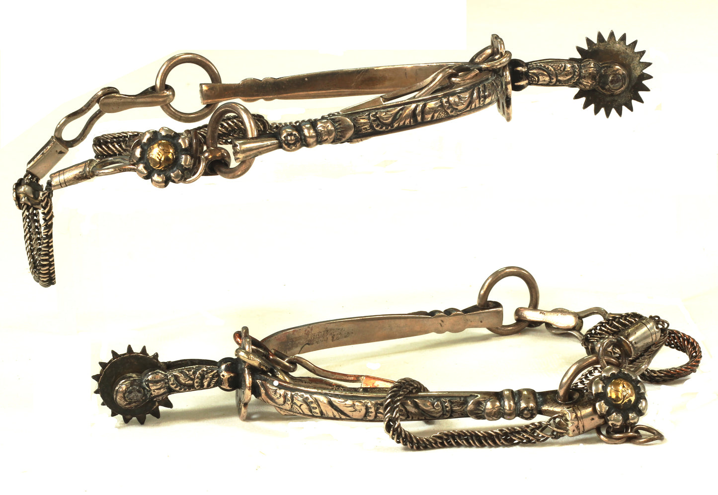 Pair of Brazilian Silver Spurs