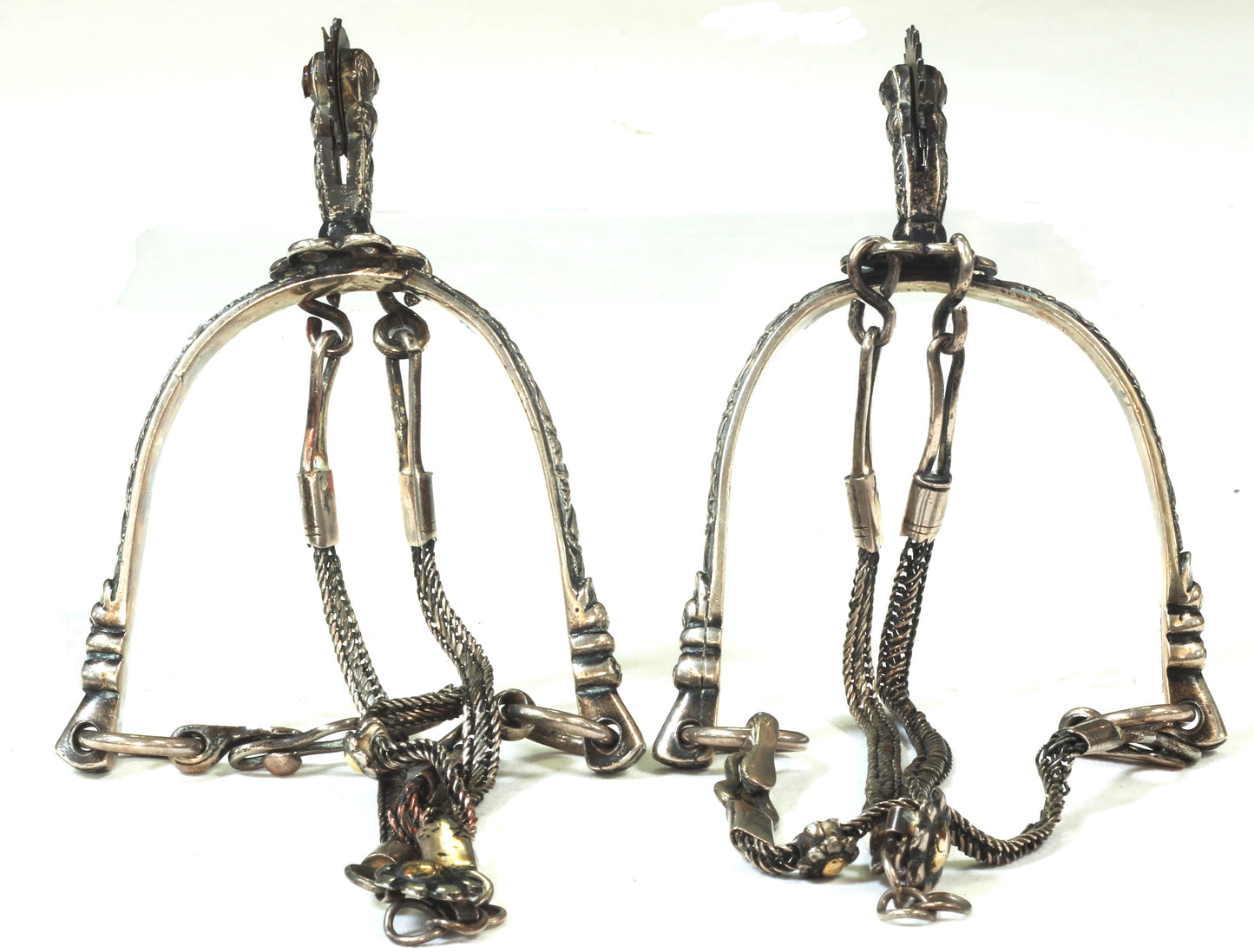 Pair of Brazilian Silver Spurs