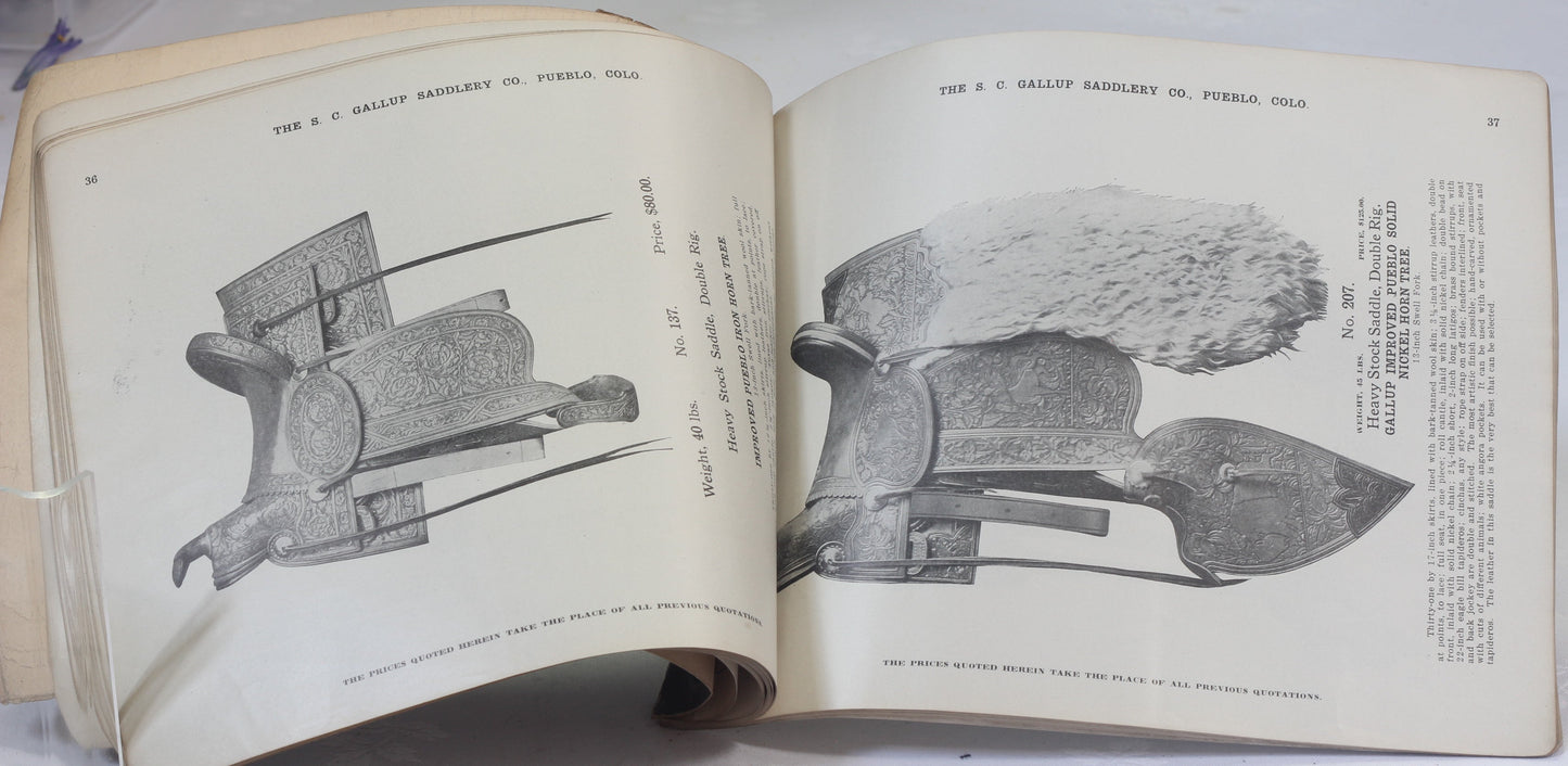 1920's S.C.Gallup Saddlery  Co. Catalog
