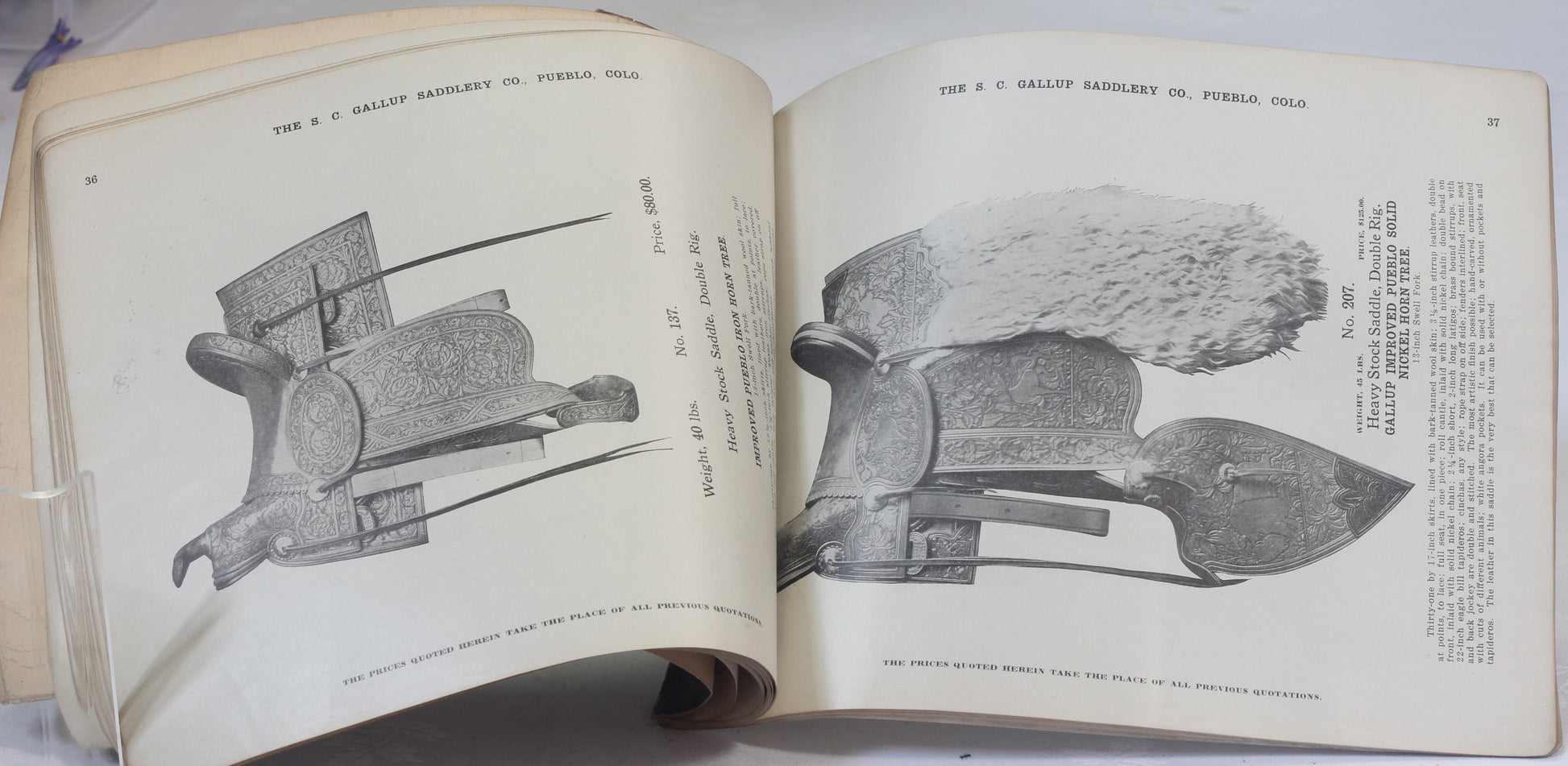 1920's S.C.Gallup Saddlery  Co. Catalog