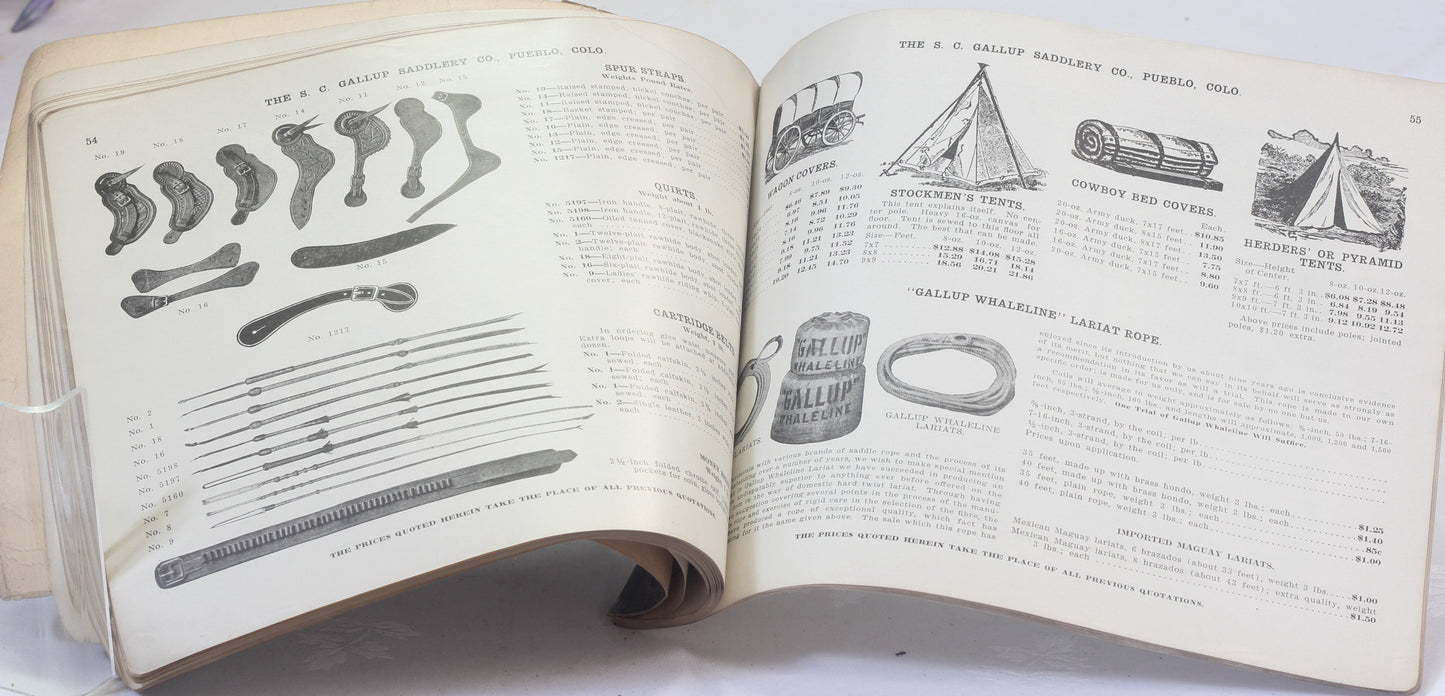 1920's S.C.Gallup Saddlery  Co. Catalog