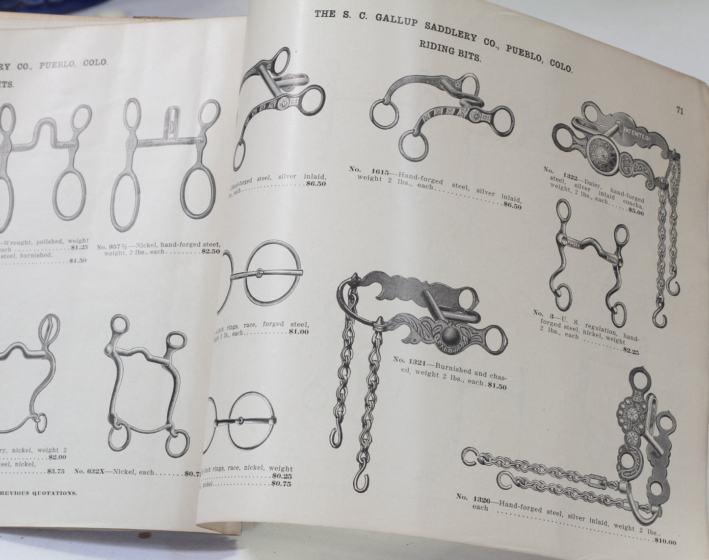 1920's S.C.Gallup Saddlery  Co. Catalog