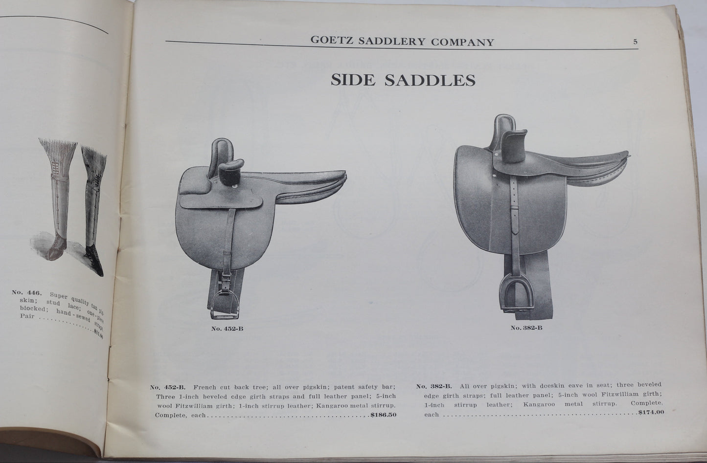 1920's Goetz Saddlery  Company Catalog