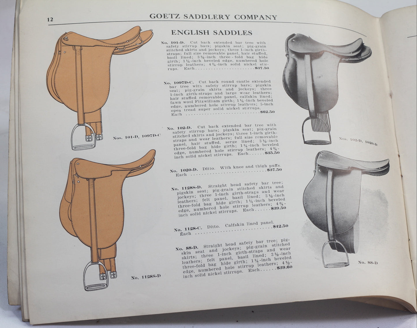 1920's Goetz Saddlery  Company Catalog