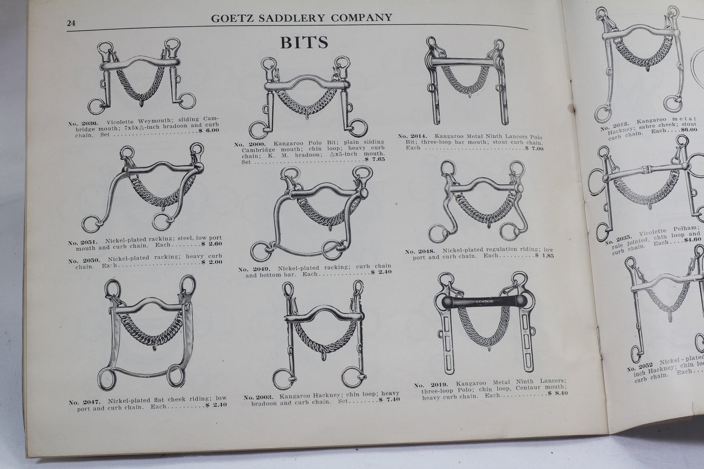 1920's Goetz Saddlery  Company Catalog