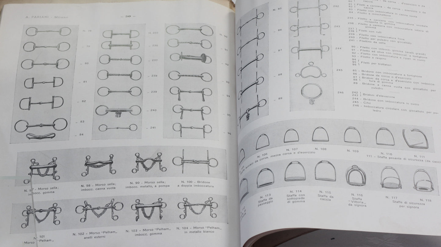 1930's Pariani Saddlery Catalogue