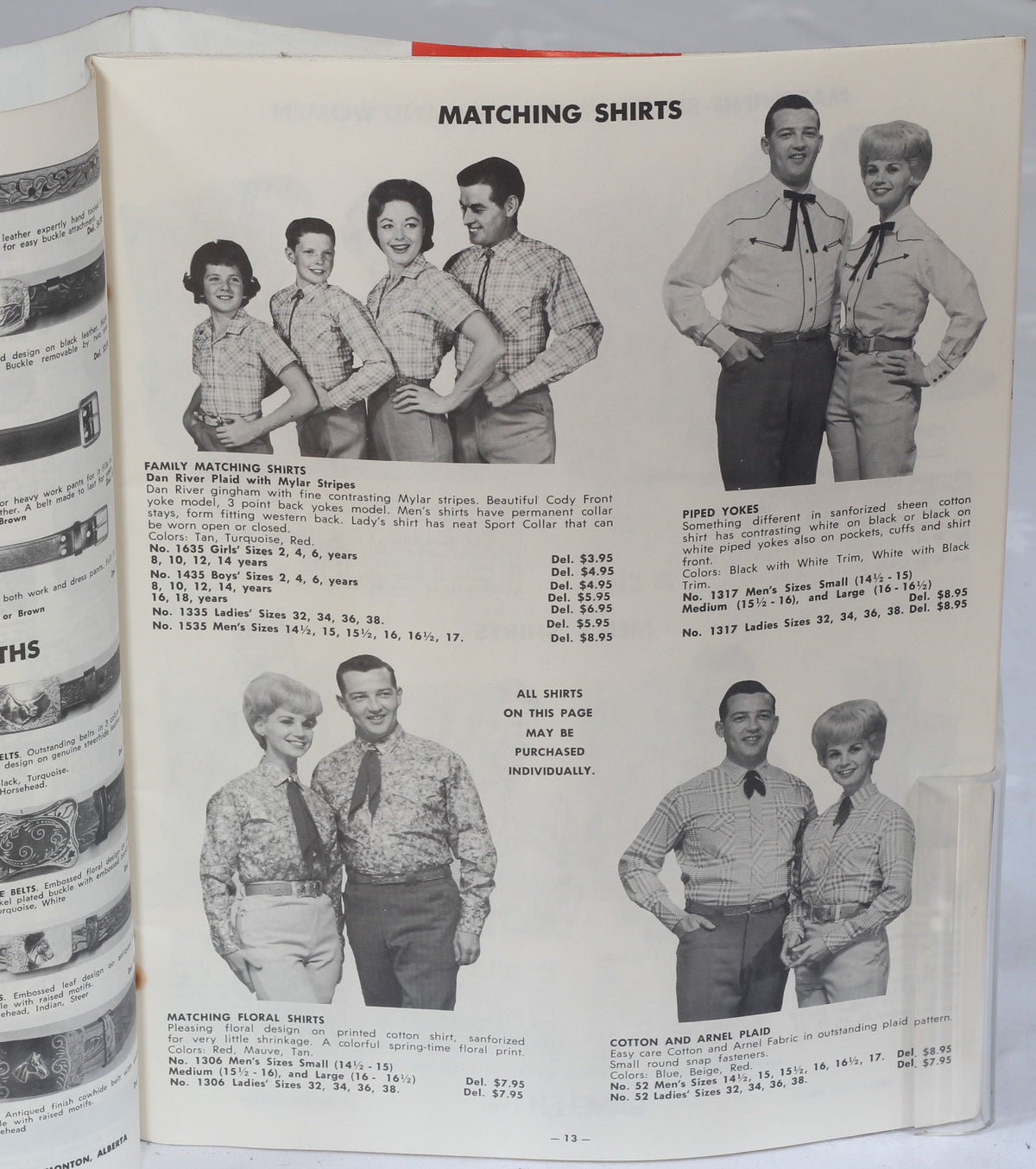1963 R.J Welsh Saddlery and Western Wear Catalog