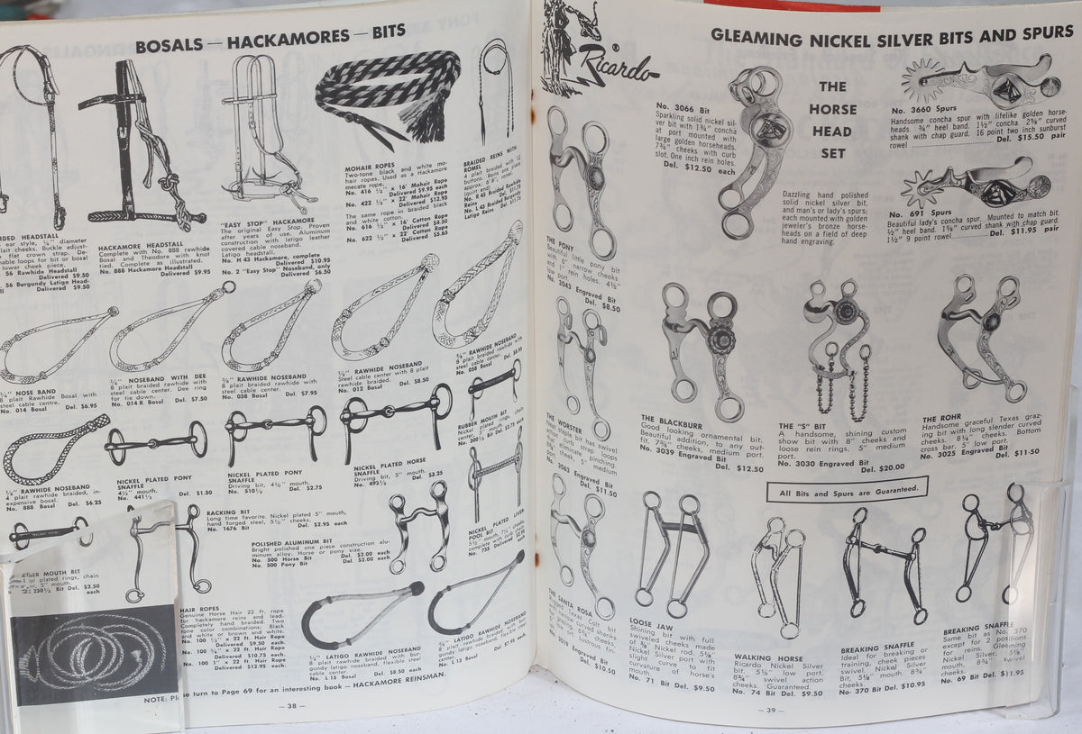 1963 R.J Welsh Saddlery and Western Wear Catalog