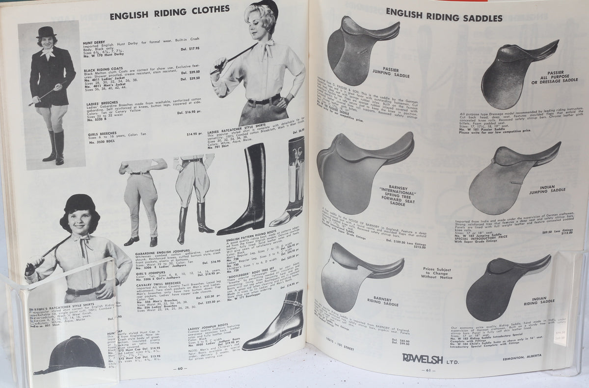 1963 R.J Welsh Saddlery and Western Wear Catalog