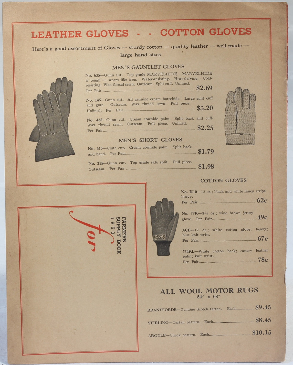 1950 Charles Gilbert Farmers Supply Book , Toronto
