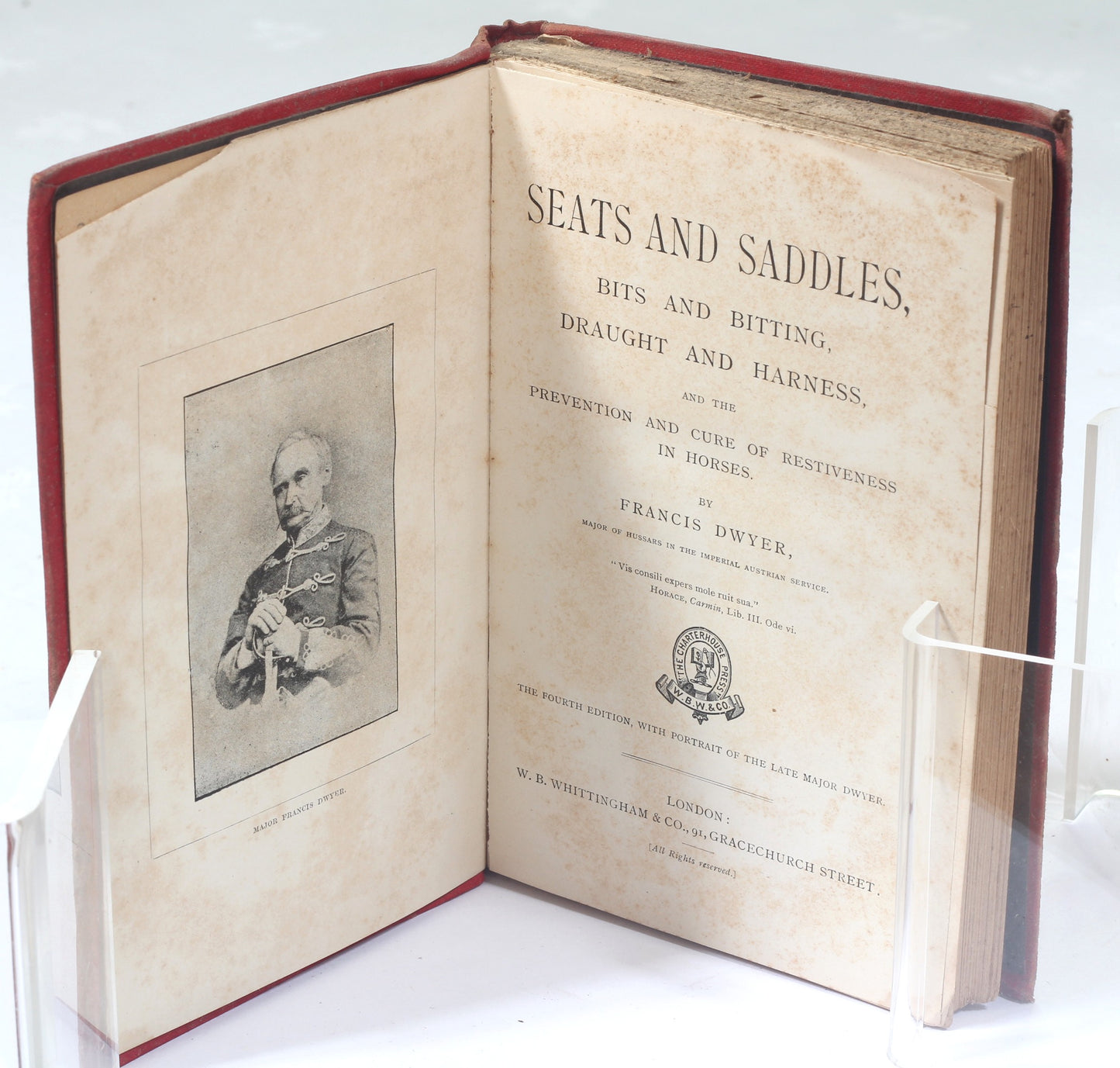 On seats and saddles : bits and bitting and the prevention and cure of restiveness in horses by Francis Dwyer, 4th Ed.