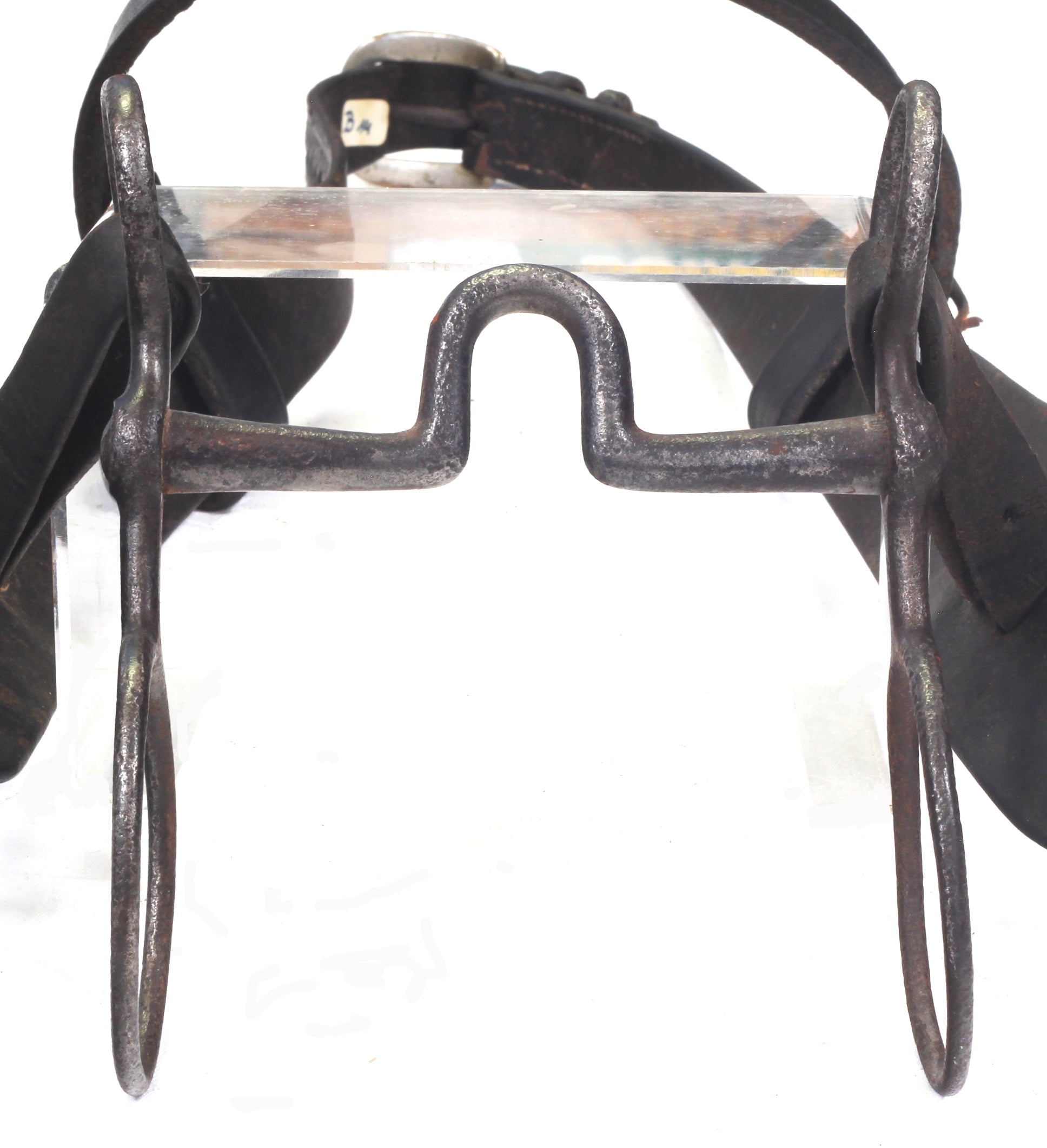 Antique Western Bridle with Basketweave Leather & Globe Bit
