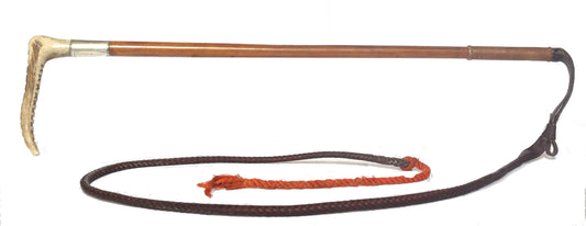 antique hunting whip