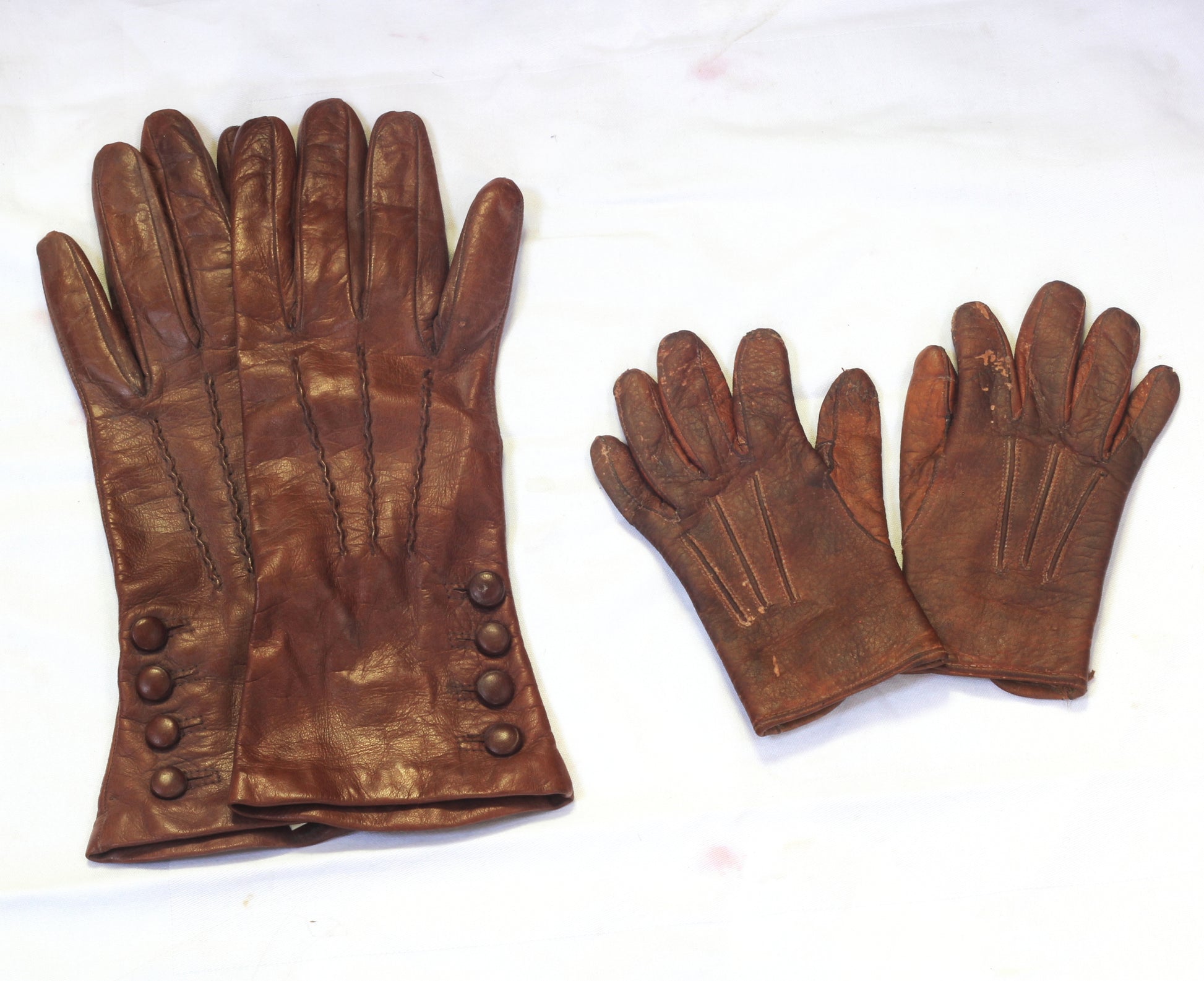 Vintage Child's Leather Riding Gloves