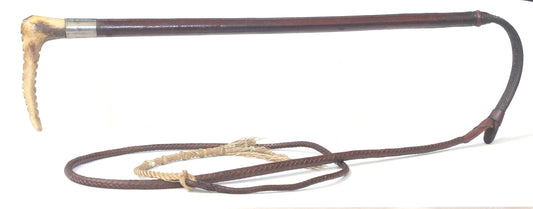 1935 Swaine Child's Leather Hunting Whip
