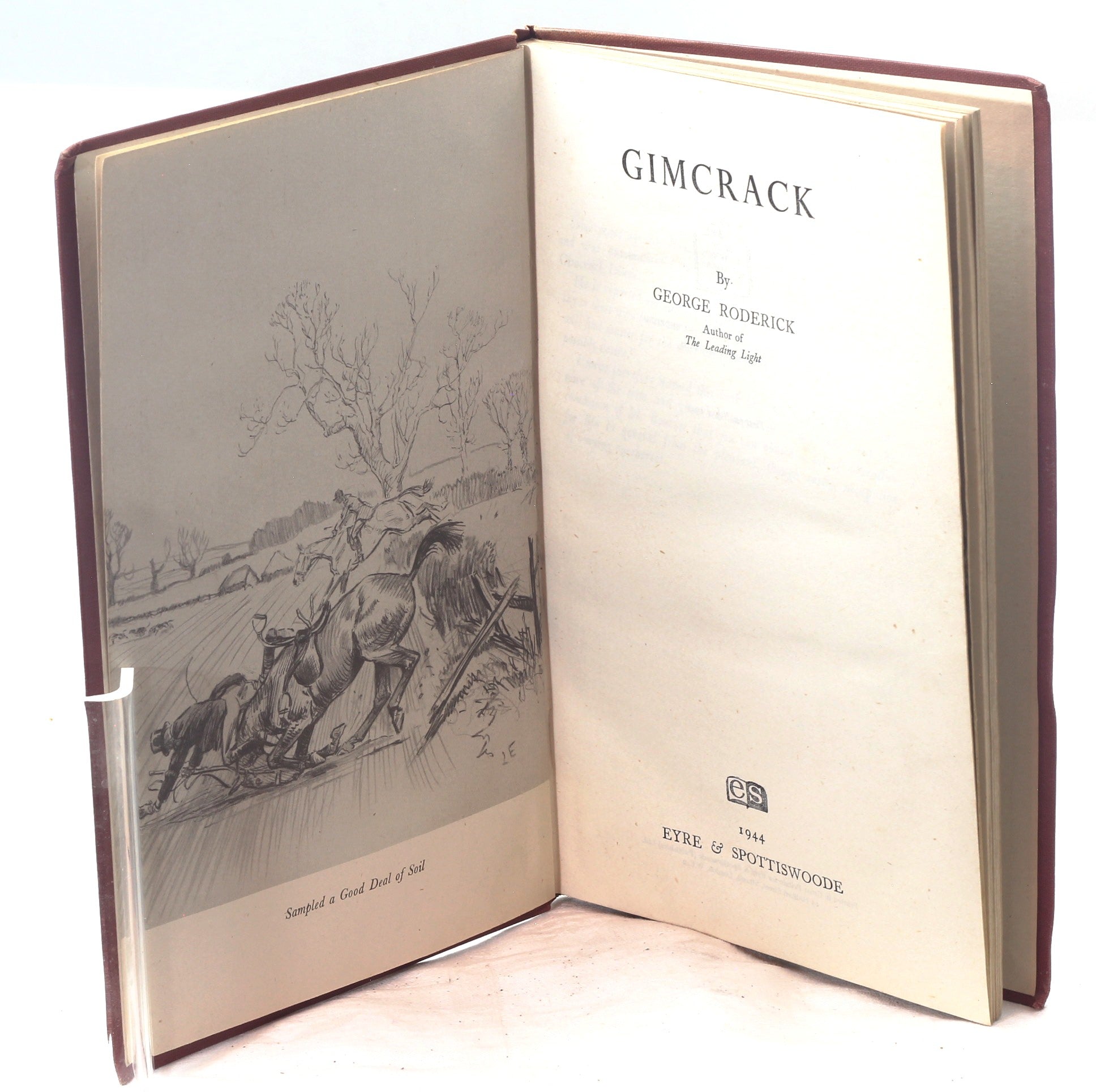 George Roderick Clark Modeling Gimcrack by George Roderick, Illus Lionel Edwards, 1944 – Sporting ...