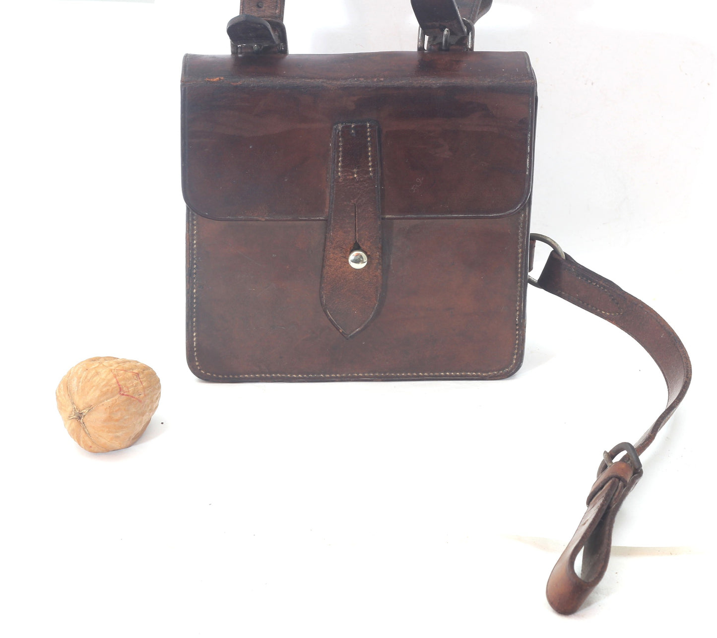 Vintage Hunting or Saddle Canteen with Flask and Sandwich Tin