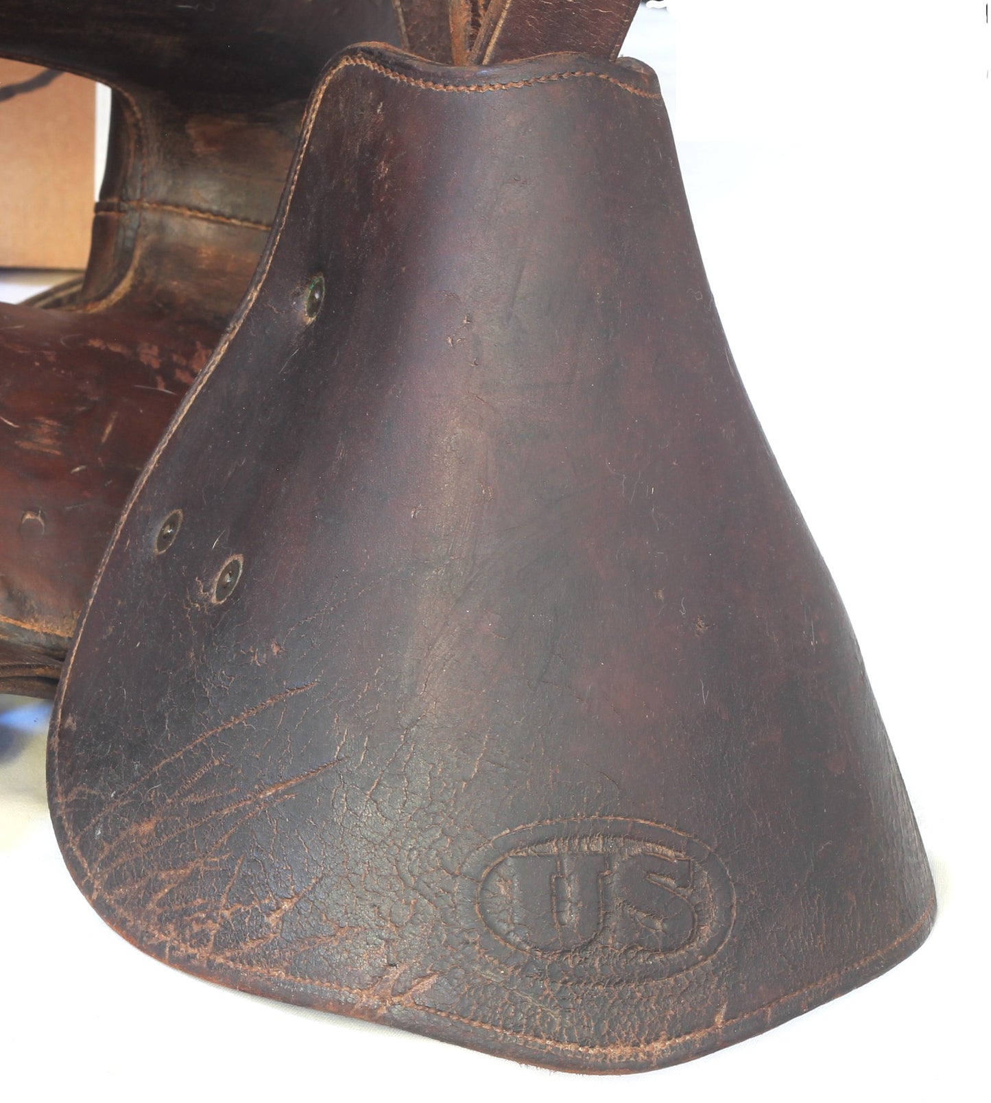 1918 McClellan Cavalry Saddle with Hooded Stirrups by Ladew