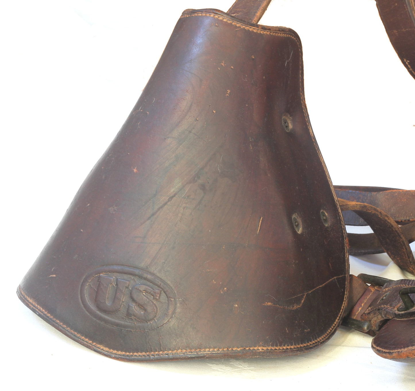 1918 McClellan Cavalry Saddle with Hooded Stirrups by Ladew